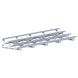 Jaypro Indoor Bleacher - 27 ft. (4 Row - Single Foot Plank) - Tip & Roll BLCH-427TRG