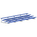 Jaypro Indoor Bleacher - 27 ft. (4 Row - Single Foot Plank) - Tip & Roll (Powder Coated) BLCH-427TRGPC
