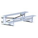 Jaypro Indoor Bleacher - 7-1/2 ft. (2 Row - Single Foot Plank) - Tip & Roll BLCH-275TRG
