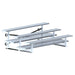 Jaypro Indoor Bleacher - 7-1/2 ft. (3 Row - Double Foot Plank) - Tip & Roll BLDP-375TRG