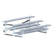 Jaypro Indoor Bleacher - 7-1/2 ft. (3 Row - Double Foot Plank) - Tip & Roll BLDP-375TRG