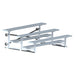 Jaypro Indoor Bleacher - 7-1/2 ft. (3 Row - Single Foot Plank) - Tip & Roll BLCH-375TRG