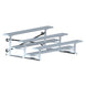 Jaypro Indoor Bleacher - 7-1/2 ft. (3 Row - Single Foot Plank) - Tip & Roll BLCH-375TRG