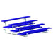 Jaypro Indoor Bleacher - 7-1/2 ft. (4 Row - Double Foot Plank) - Tip & Roll (Powder Coated) BLDP-475TRGPC