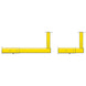 Jaypro Max-1 Football Goal Posts 20' Uprights 6' Offset (Semi-Permanent)