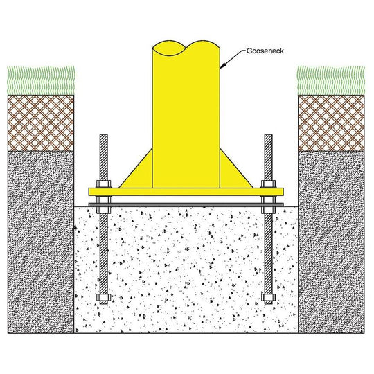 Jaypro Max-1 Football Goal Posts 30' Uprights 8' Offset (Leveling Plate)