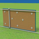 Jaypro Padding - Wall 4' High (Outdoor)