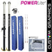 Jaypro PowerLite Volleyball System with custom graphics and height adjustment options