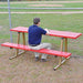 Jaypro Scorer Table (Outdoor) with Bench - 7-1/2' - Portable (Powder Coated) ST75PC