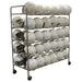 Jaypro StackMaster Deluxe Helmet Rack with 60 helmet capacity, on casters for easy movement