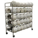 Jaypro StackMaster Deluxe Helmet Rack with 60 helmet capacity, on casters for easy movement