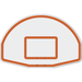 Jaypro Straight Post Basketball System (4-1/2" Pole with 4' Offset) 56"W x 36"H Aluminum Fan Backboard