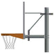 Jaypro Straight Post Basketball System (4-1/2" Pole with 4' Offset) 72"W x 42"H Perforated Aluminum Backboard