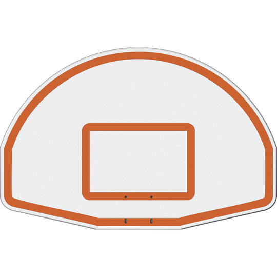 Jaypro Straight Post Basketball System (5-9/16" Pole with 6' Offset) 56"W x 36"H Aluminum Fan Backboard