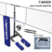 Jaypro T-Base Competition Volleyball Net Center Upright System (FeatherLite Pin-Stop Height Adjust Upright)