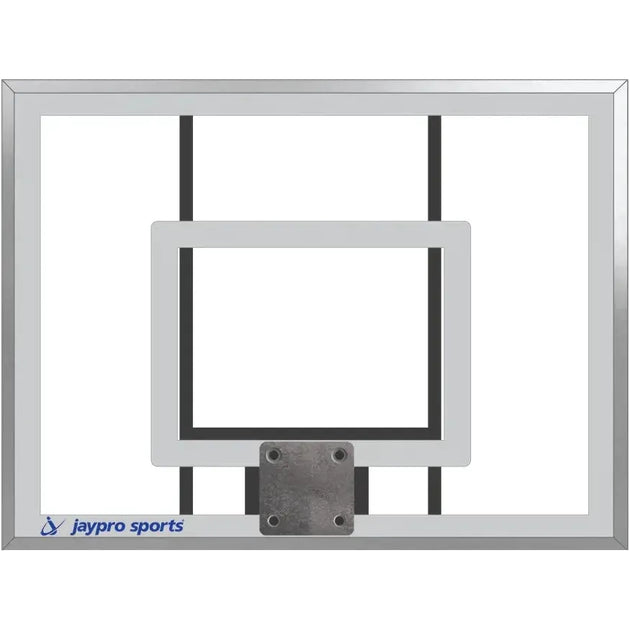 Jaypro The Church Yard Basketball System (4" Sq. Pole) 48" Acrylic Rectangle Backboard