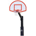Jaypro The Church Yard Basketball System (4" Sq. Pole) 54" Aluminum Fan Backboard