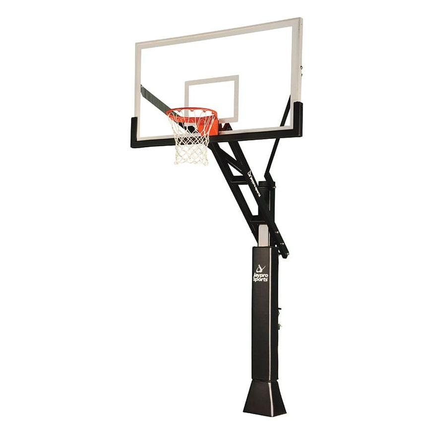 Jaypro Sports Titan Basketball System with adjustable pole and large backboard