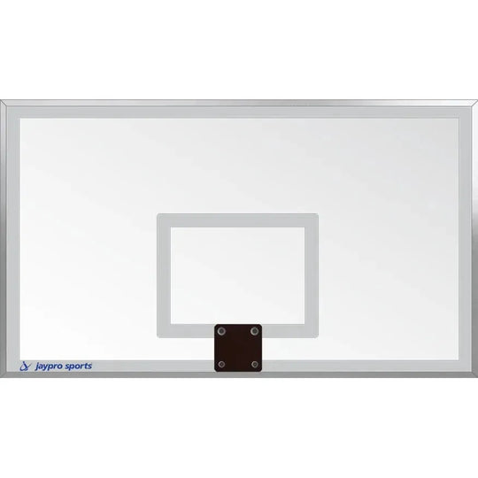 Jaypro Titan Basketball System 6"x 6" Pole - 4' Offset w/ Glass Backboard (Surface Mount)