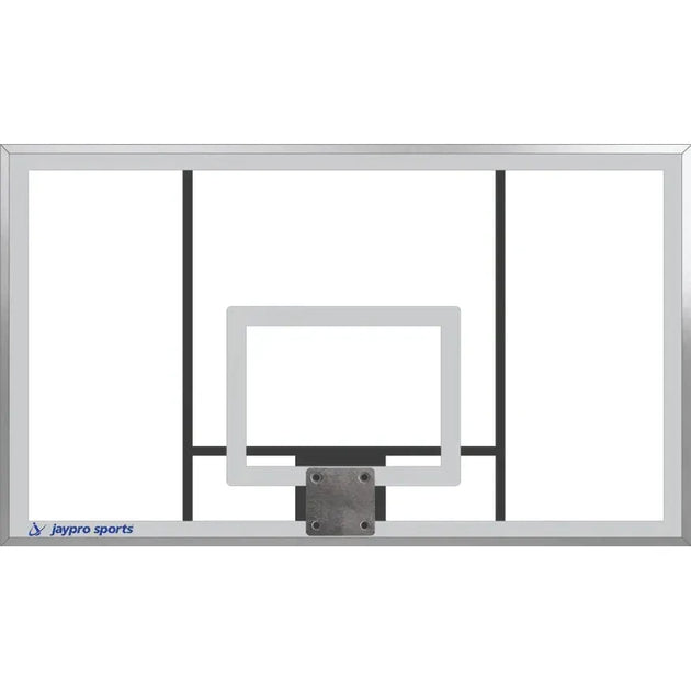 Jaypro Titan Basketball System (6"x 6" Pole with 6' Offset) 72" Acrylic Backboard (Surface Mount)