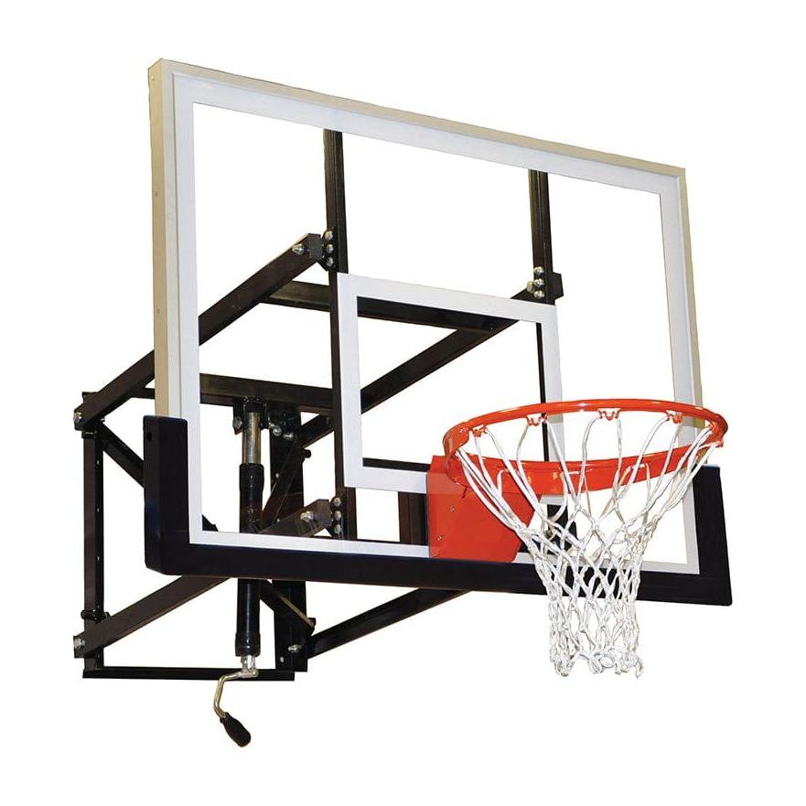 Jaypro Sports WM-54 Basketball Wall-Mounted Shooting Station in gym setting