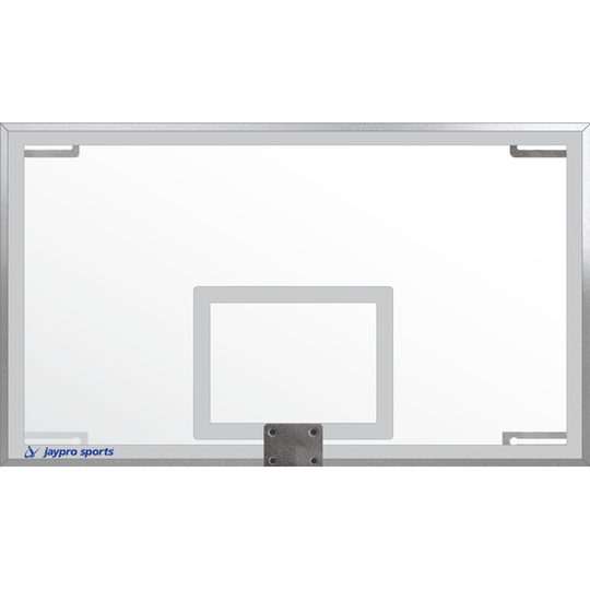 Jaypro Wall-Mounted Stationary Glass Backboard Basketball Hoop N24GB
