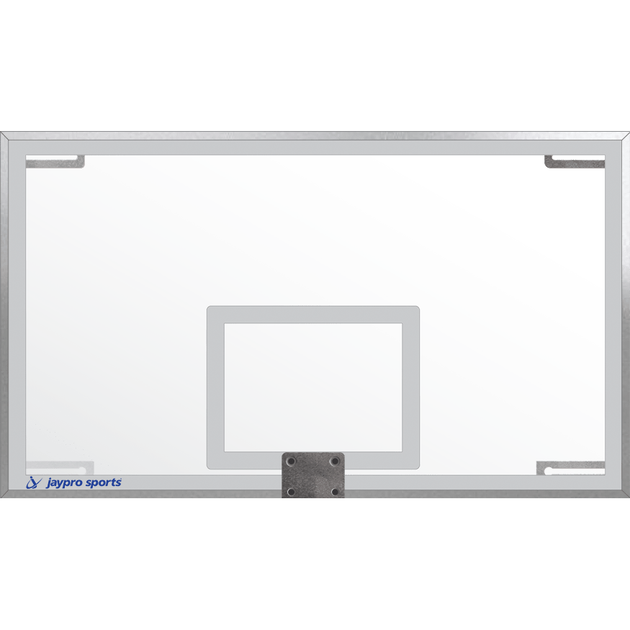 Jaypro Wall-Mounted Stationary Glass Backboard Basketball Hoop N24GB