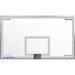 Jaypro Wall-Mounted Stationary Glass Backboard Basketball Hoop N24GB