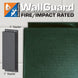 Jaypro Sports WallGuard fire and impact rated wall padding in white