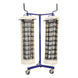 Jaypro Sports Net Keeper VNK22 with two volleyball nets neatly stored on durable rack